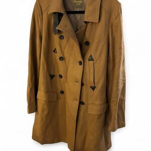 Madewell Wearmaster Camel Double-Breasted peacoat